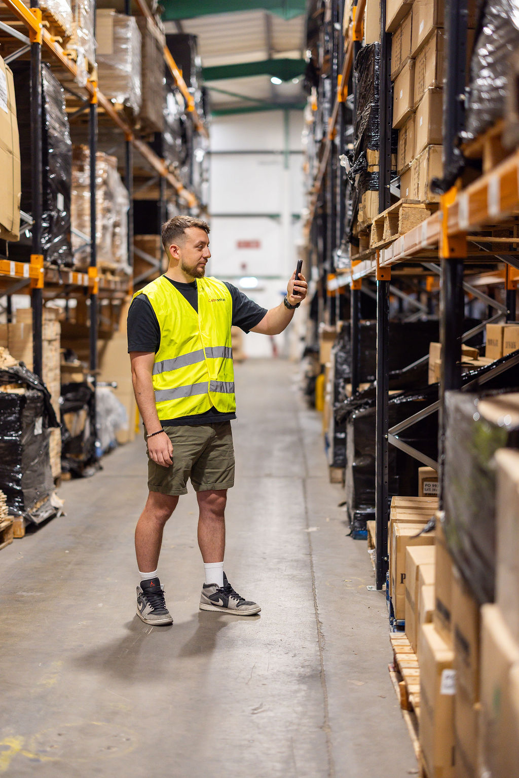 Modern workspace with ESP Colour branding